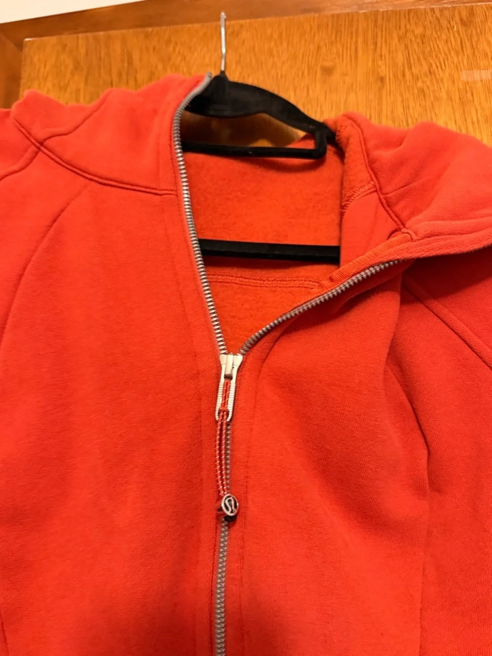 lululemon athletica Red Zip-Up Hoodie